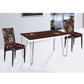 Dining Table with Tempered Glass, OEM Orders are Welcome