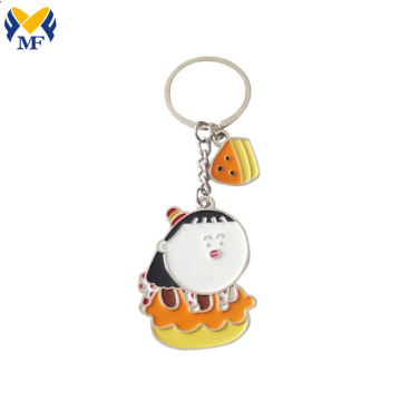 Custom Fashion Metal Die Cut Keychains For Sales