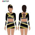 Costume da cheerleader a maniche lunghe personalizzate