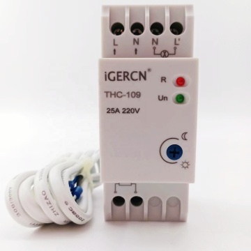 High-Quality iGERCN Brand THC-109 25A Light Dependent Relay and Photocell for Street Lights (220-240vac)