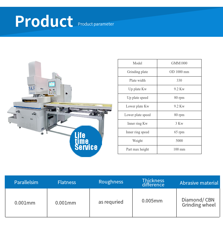 double disk fine grinding machine