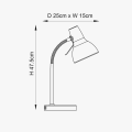 Eichler Metal USB Desk Lamp