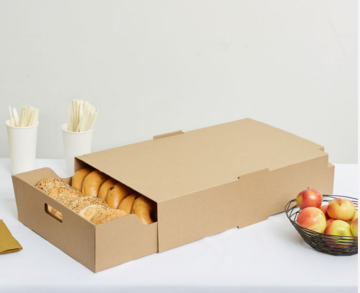 custom logo printing corrugated paper food packaging display box