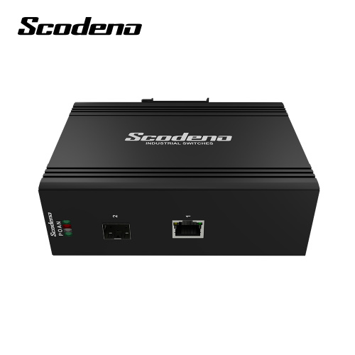 Industrial Grade 2 ports 10/100/1000Mbps Network Gigabit Fiber Optical Ethernet SFP Switch