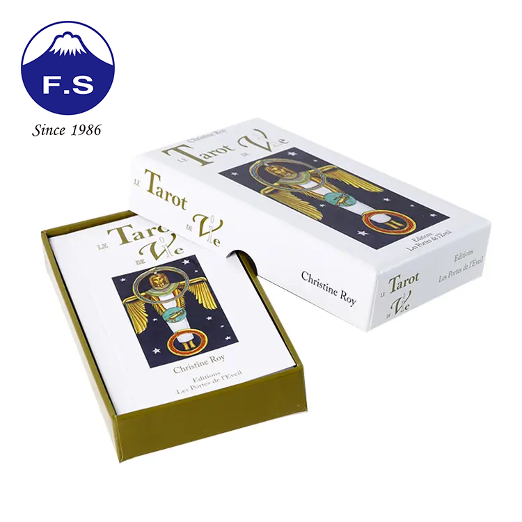 Customized Edge Round Corner Cardboard Package Playing Tarot