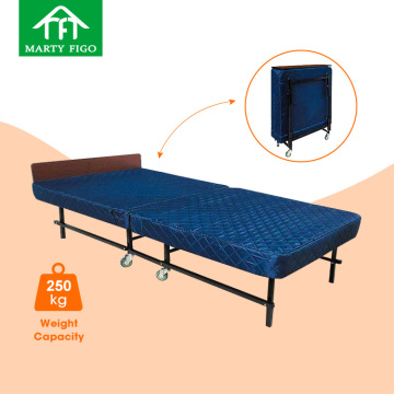 Sturdy Metal Fold-Up Beds with 250kg Weight Capacity for Home, Hotel, and Hospital Use