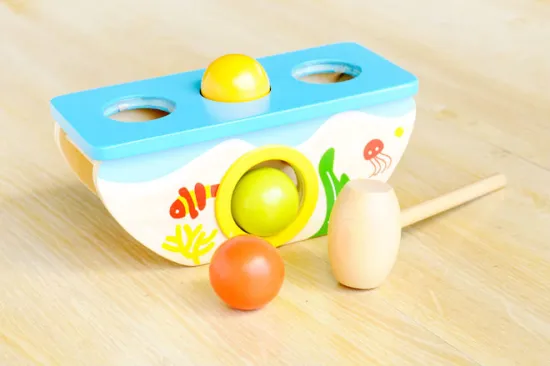 Wooden Pegs Game-Knock hamaster/mouse