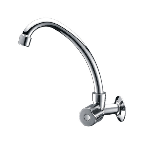 Long Neck Faucet Chrome Surface Single Handle