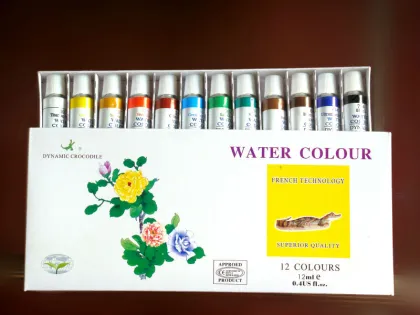 12ml 12colors nude watercolor painting, non toxic water paint, washable watercolor