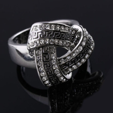 Charme chanceux bijoux argent bague avec Zircon