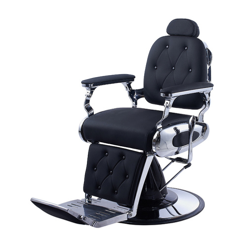 Black PVC Leather Salon Barber Chair