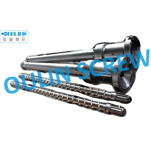 60mm Bimetal Extrusion Screw Barrel for Recycled Plastic, Glassfiber (GF)