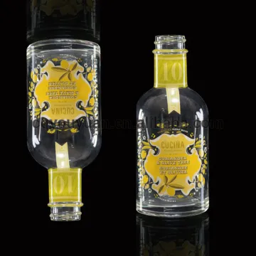 Round Hand Soap Bottle 200ML Glass Bottle Screw Cap