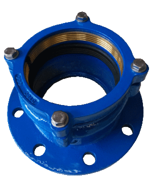 PE Restraint Flange Adaptor With Brass Thrust Ring