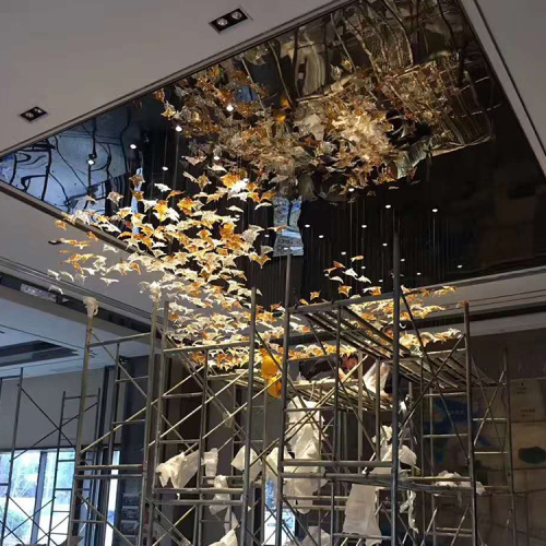 Customized large luxury diversiform glass pendant lamp