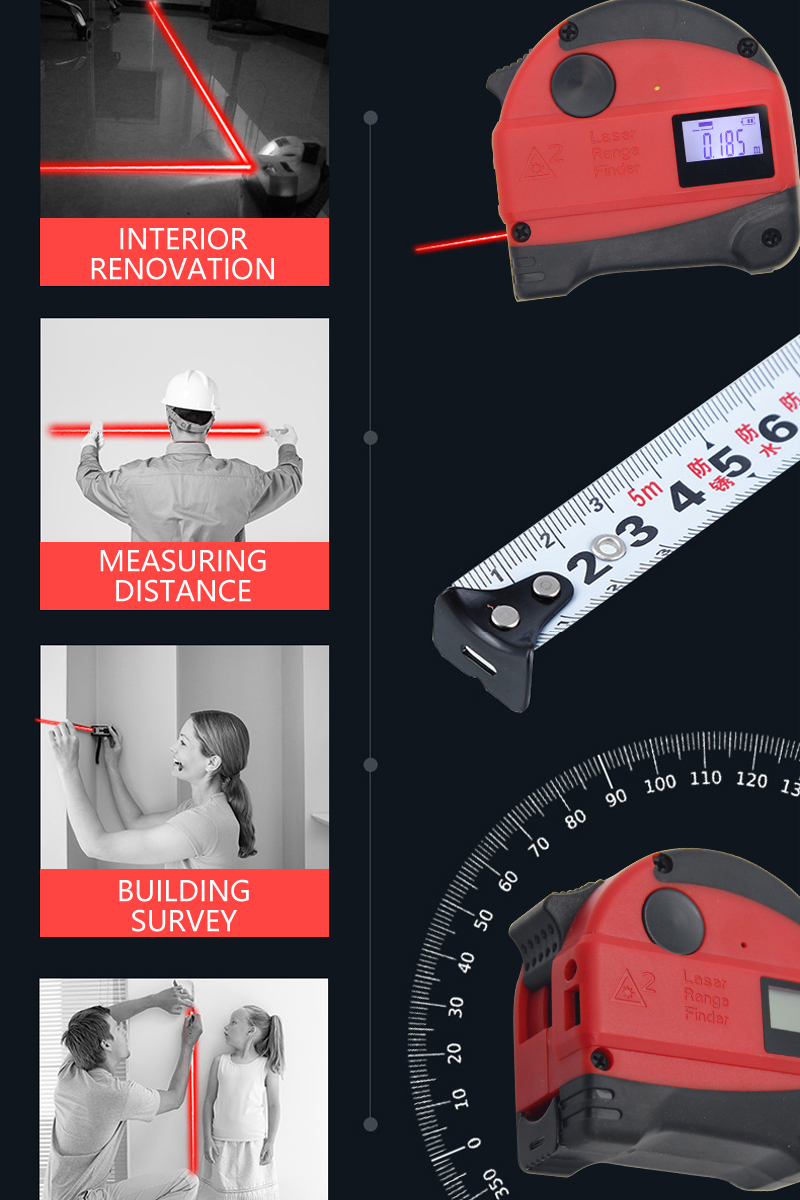 3 Laser Tape Measure