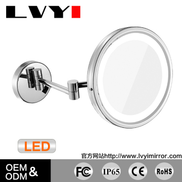 bathroom one side design decorative wall mounted mirror with LED light