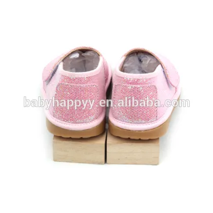 Fashion kids shoes with sound sequins baby shoes cute little girls shoes