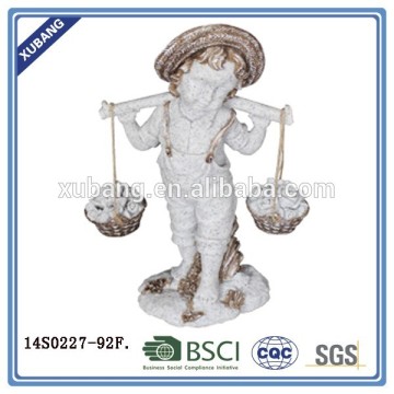 Hand Carved Outdoor Children Garden Statue