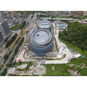 Proyecto de construcción de estructura de acero del centro deportivo