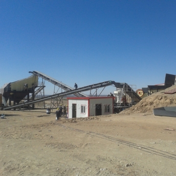 120 ton per hour stone crusher production line with jaw and cone crusher