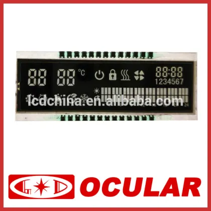 VA Black Segment LCD Display