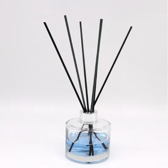Round Clear Perfume Reed Glass Diffuser Bottle
