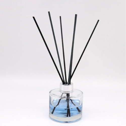 Round Clear Perfume Reed Glass Diffuser Bottle