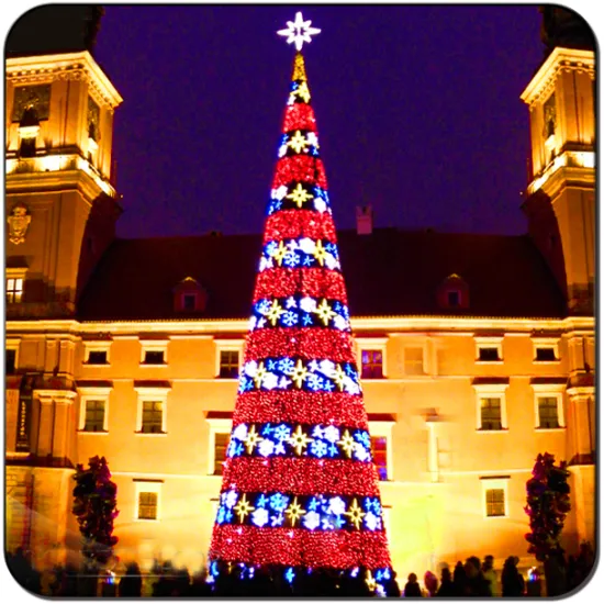 Optical Fiber Giant LED Tree Outdoor Holiday Light