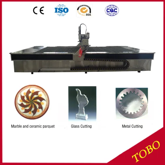 water jet cutter 60000 psi water pressure cutting through steel laser cutting granite