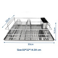 304 estante de escurridor de acero inoxidable taza de plato de plato de gabinete para el plato de secado para la cocina para la cocina