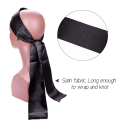 Σχεδιαστής κεφαλόδεσμος Satin Silk Edge Wrap για τα μαλλιά
