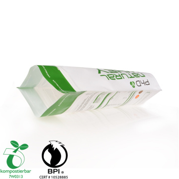 Borsa con cerniera in plastica doypack rinnovabile per polvere proteica
