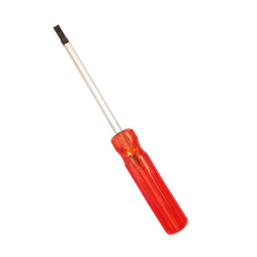 Customized Red Transparent Handle Screwdriver Set with Magnetic Bits