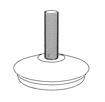 5cm round small metal base for table,cabinet (EF-019)