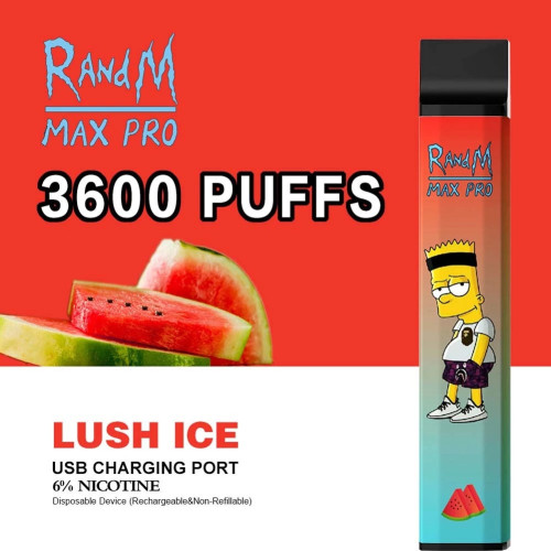 RandM Max Pro Cartoon Style 3600puffs Disposable 1100mAh