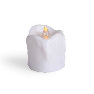 Lágrimas pontiagudas sem chamas de chá de chá LED Velas