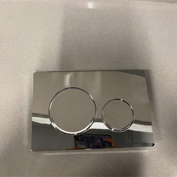 BSCI Factory ABS Mechanical Golden Luxury Hidden Water Tank Push Buttons for Wall Hung Toilet