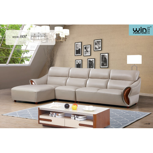 New Italian Style Design Corner Leather Sofa