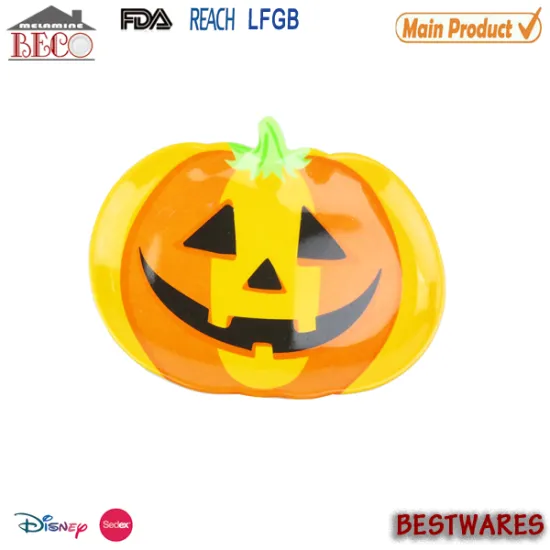 2015 Halloween pumpkin melamine dinner plate