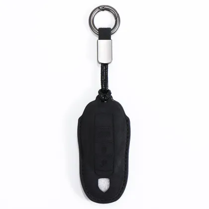 Leather Car Key Bag - Auto Key Holder & Remote Case