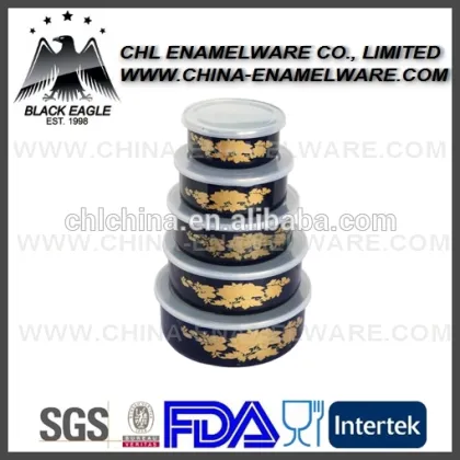 2015 hot enamel milk bowl for breakfast