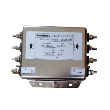 SUNHENRY SH280-20/M 20A 440VAC 3-Phase Screw Wiring 4-Line 1-Stage EML Filters