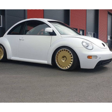 pearl white matte gold car wrap vinyl