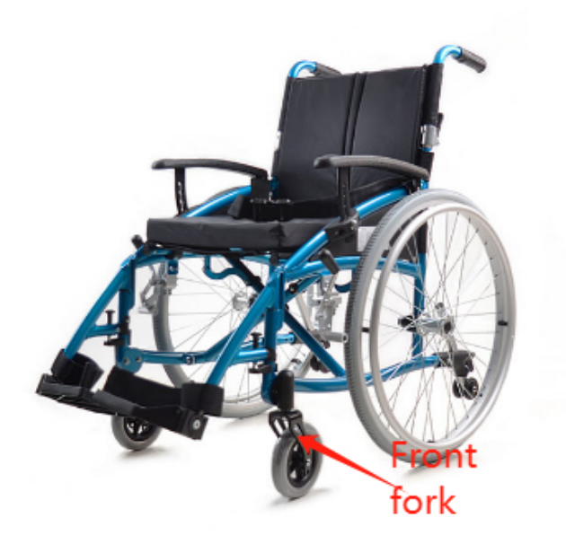 Wheelchair Front Fork Customized