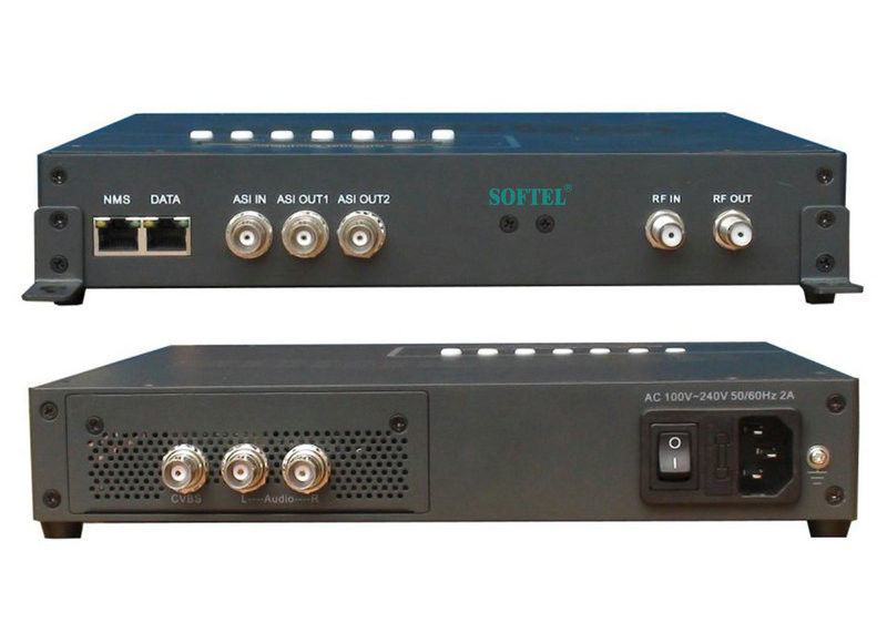 Rf Out Encoder Modulator Digital Headend Equipment 2.6kgs Mpeg1 Mpeg-2 ...