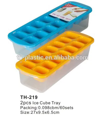 Large Plastic 2pcs Ice Cube Tray TH-219
