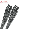 Long-Life Wear-Resistant Alloy PE Bimetallic Barrel Conical Twin Screw at Barrel