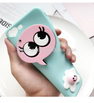 Wholesale cute phone case silicone, phone case with mirror for iphone