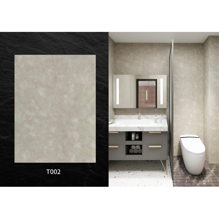 แผงผนัง SPC ที่ทนทานการบำรุงรักษาต่ำสไตล์มินิมอล